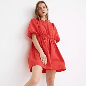 Madewell poplin dress in heirloom rose